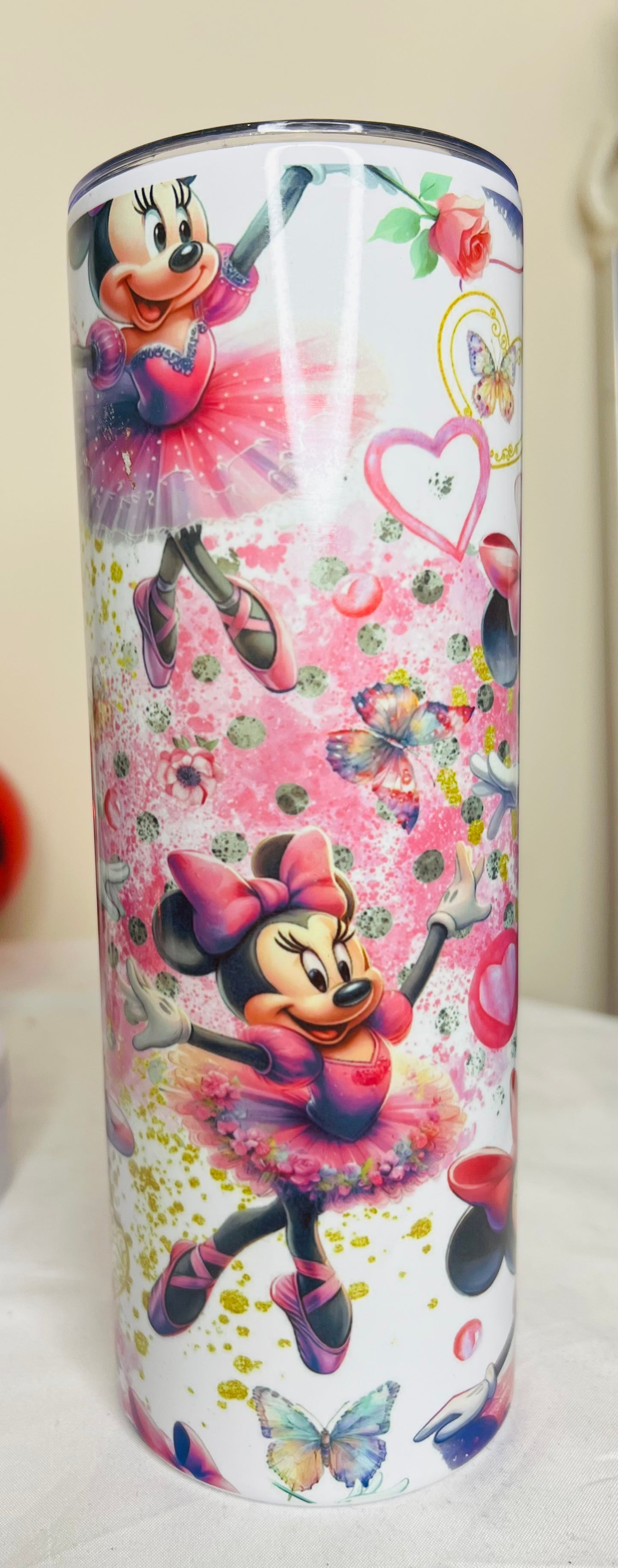 20oz ballerina mouse stainless steel tumbler
