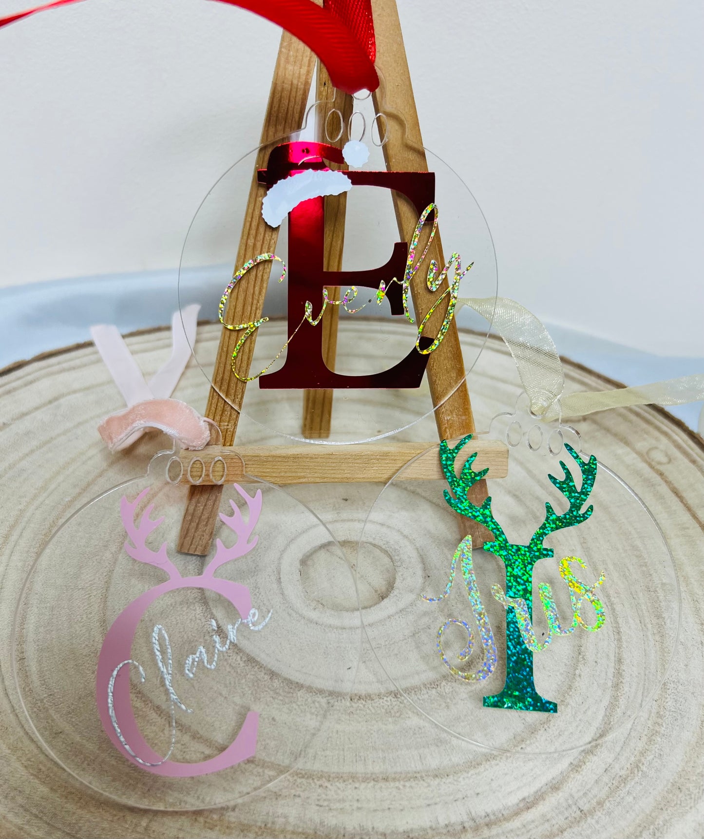 Personalised acrylic baubles ( please read description)
