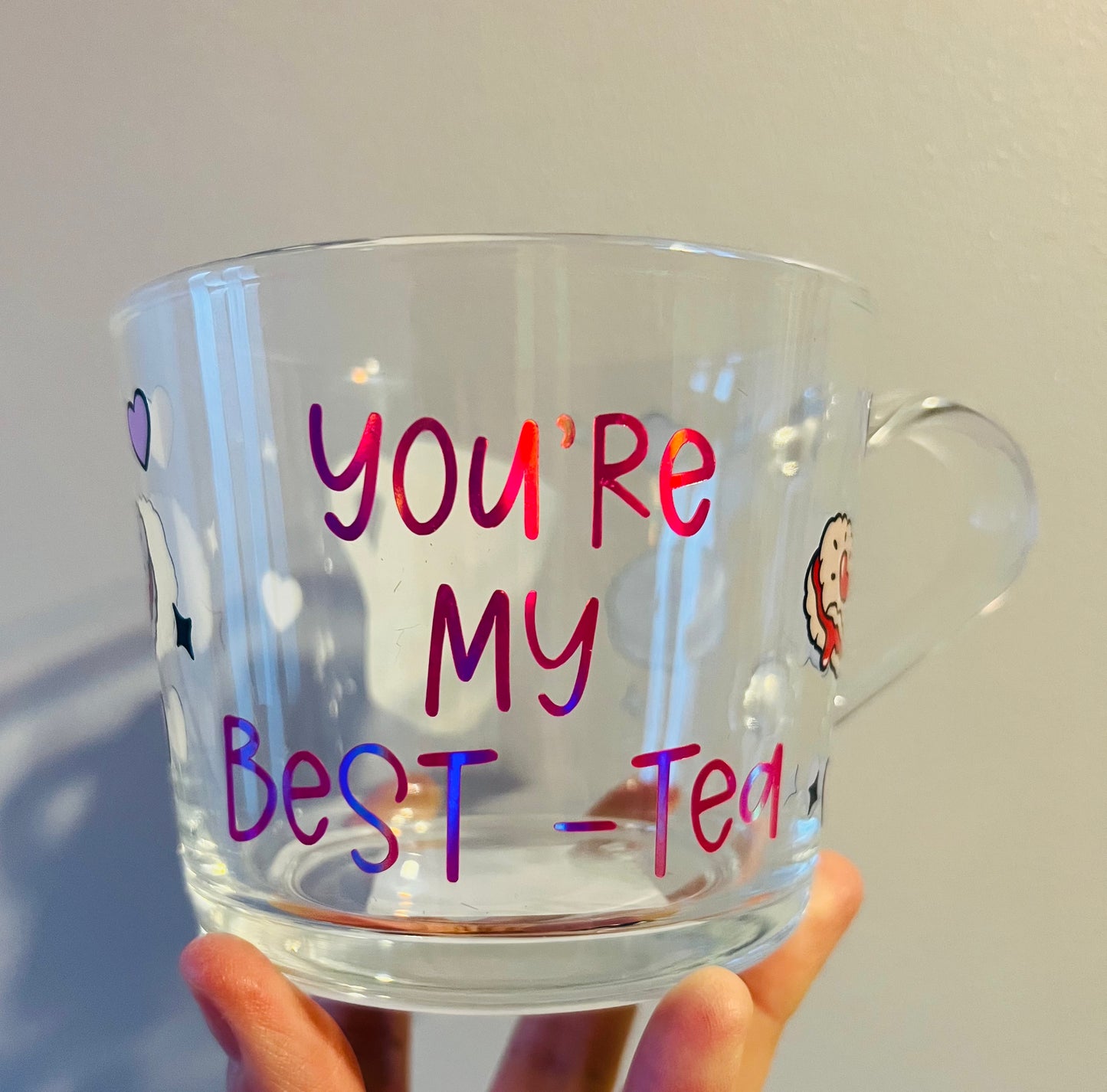 Your my best-tea large glass mug