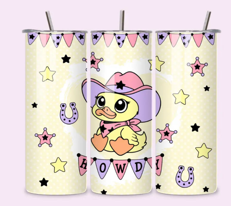 Howdy Ducks 20oz stainless steel tumbler