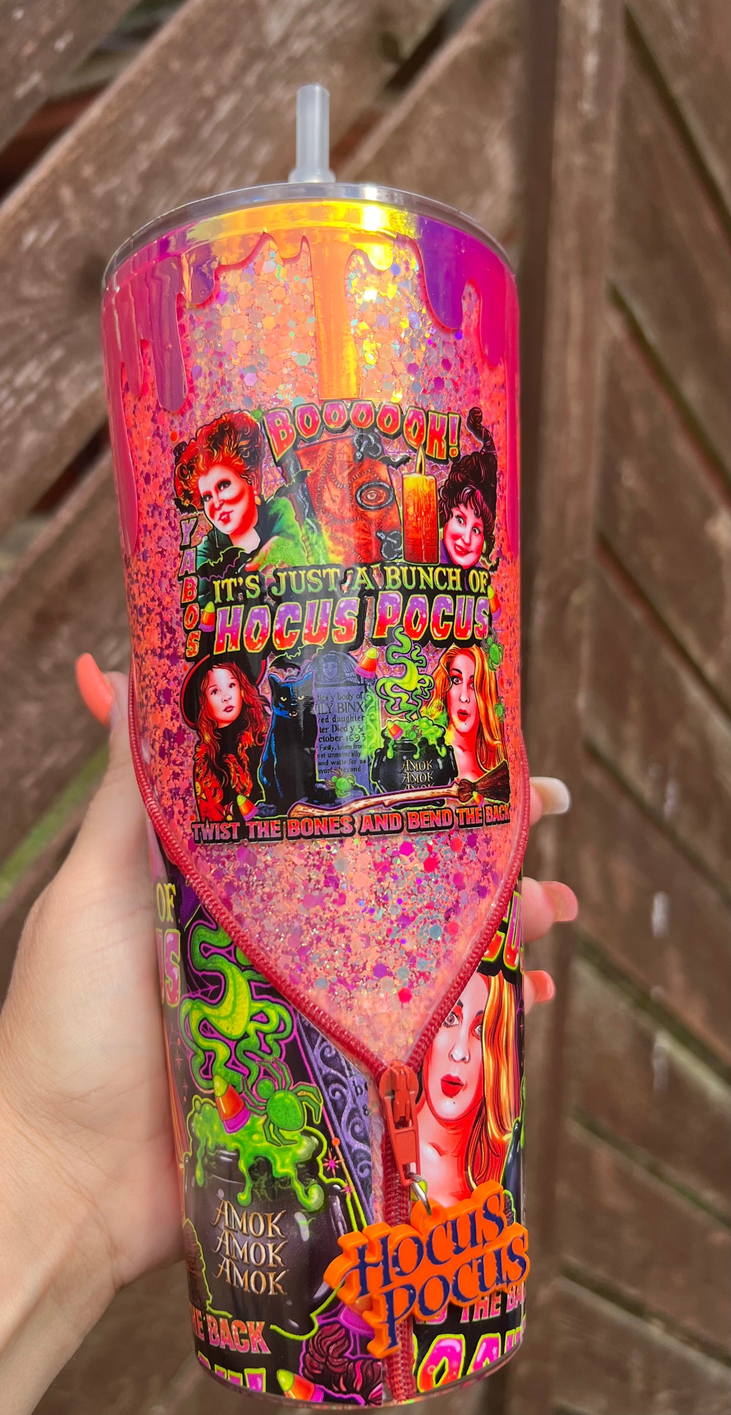 Witch Sistassss 24oz zipper tumbler