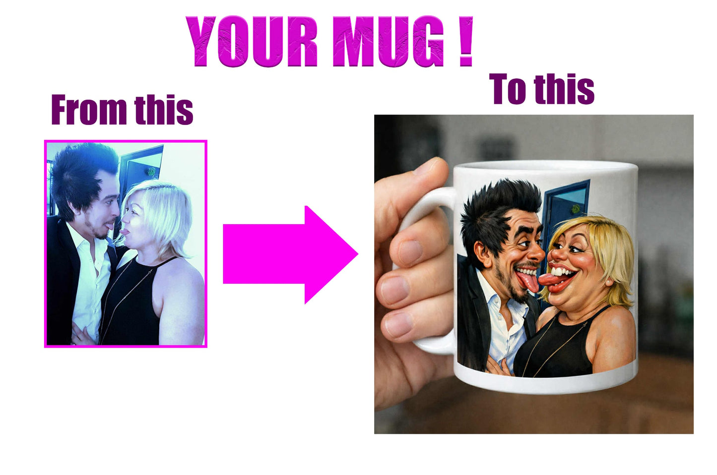 Personalised photo mug-custom funny 11oz mug ( read description)