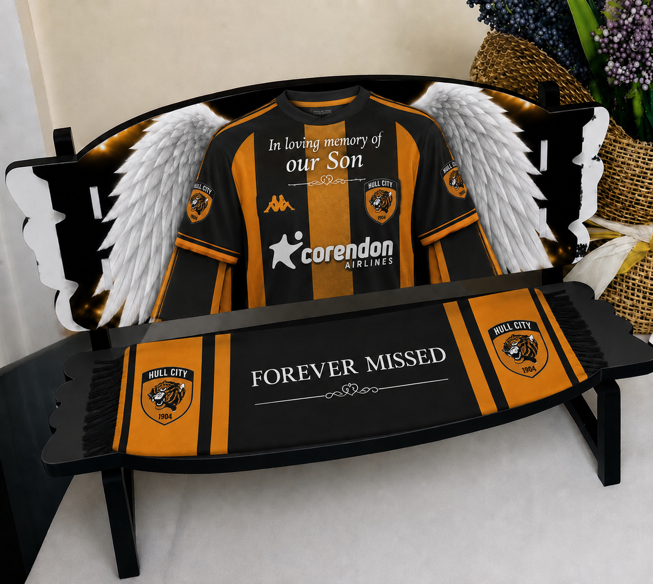 Football lovers memorial bench