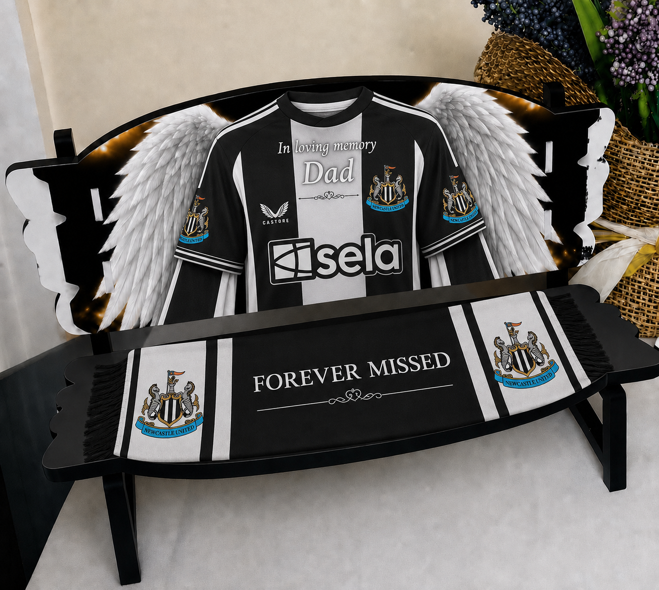 Football lovers memorial bench