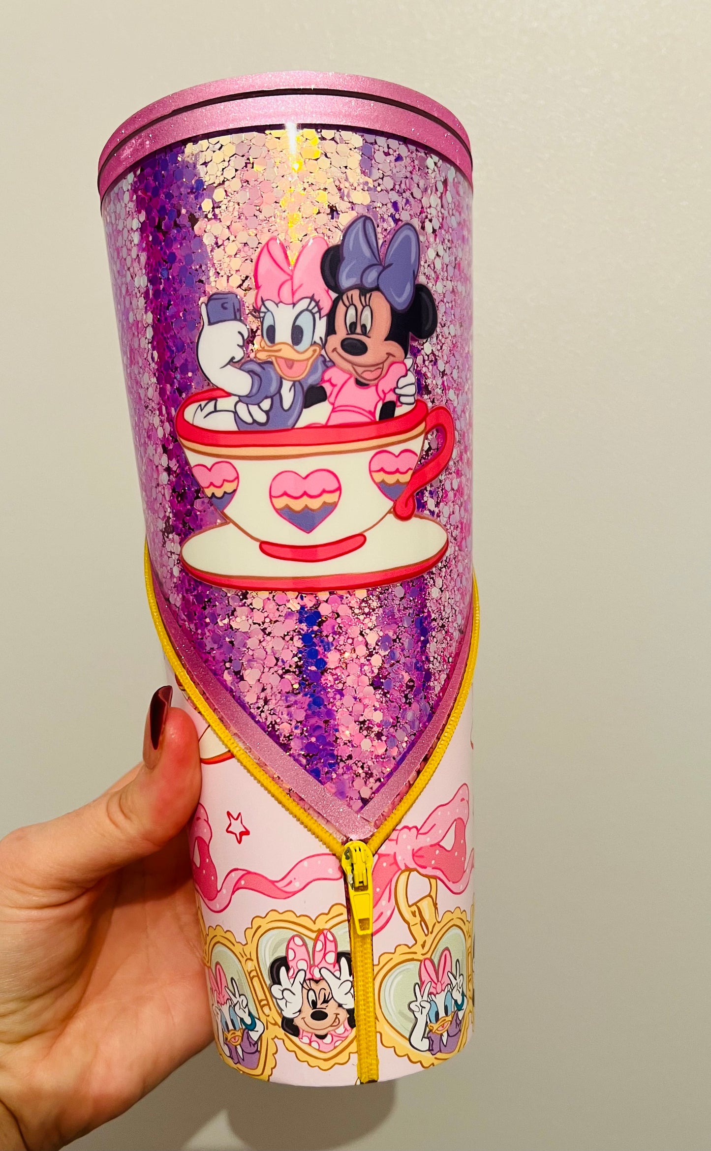 Best friends 24oz zipper tumbler
