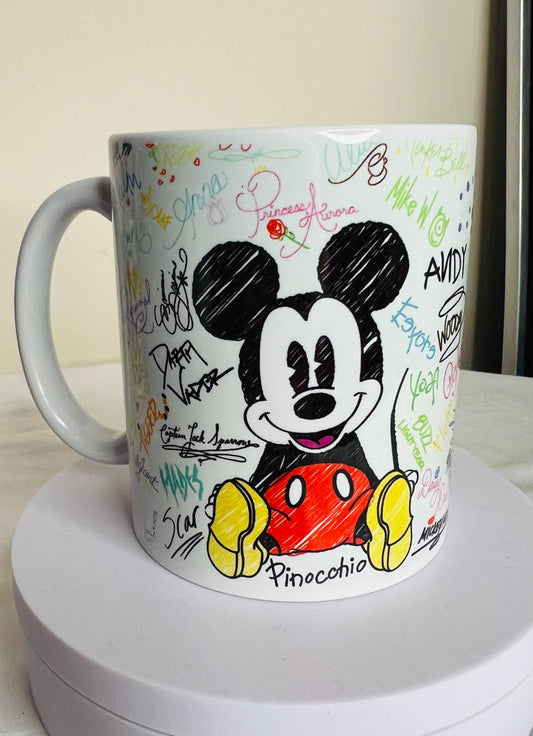 Mouse autograph 11oz ceramic mug