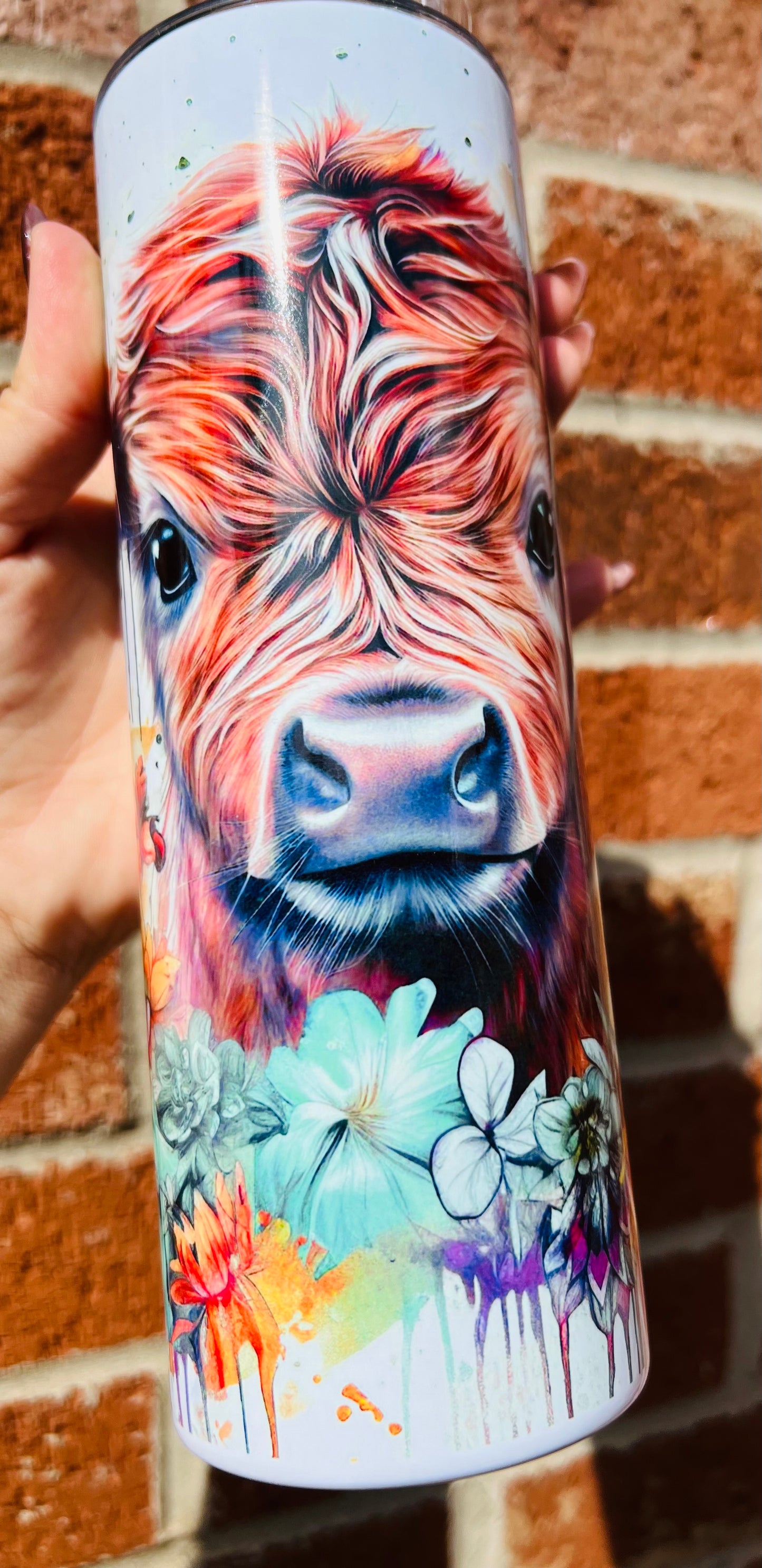 Autumn 🍂 highland cow 20oz stainless steel tumbler