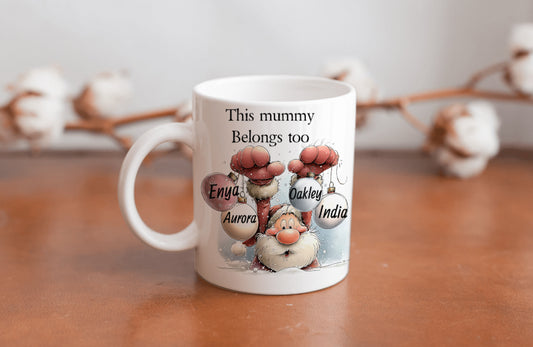 This mummy/ daddy/ nana/grandad ect belongs too ceramic mug 🫶🏼 PLEASE READ DESCRIPTION 🫶🏼
