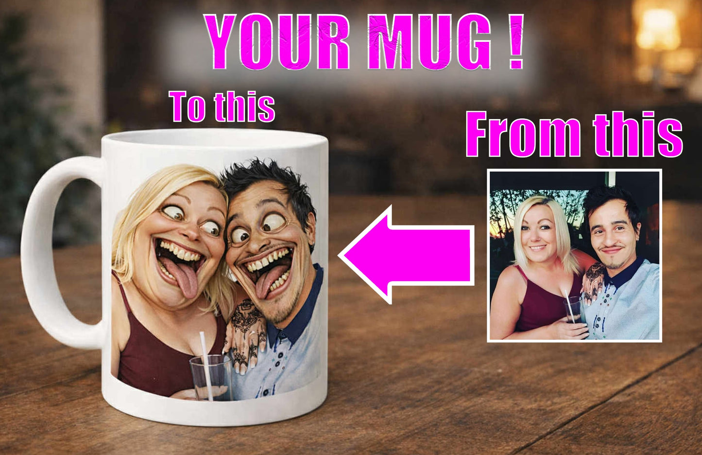 Personalised photo mug-custom funny 11oz mug ( read description)