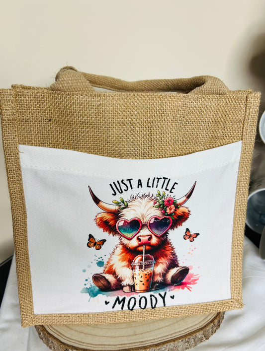 Highland cow juet  bag
