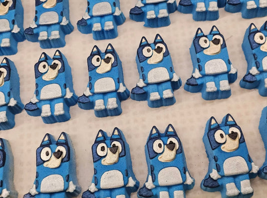 Blue dog bathbomb