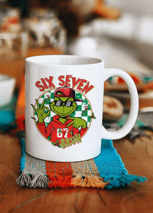 6 7 bruh 11oz ceramic mug