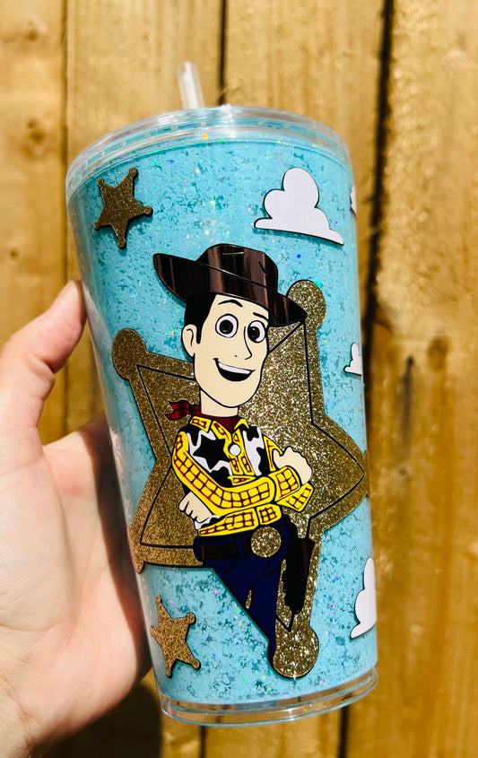 16oz yehaww glitter tumbler