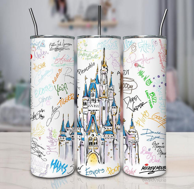 Dream castle 20oz stainless steel tumbler