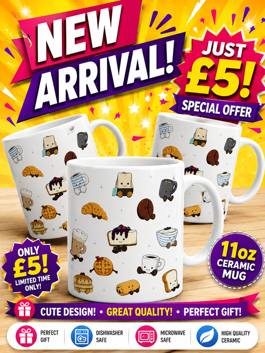 Smiling food face 11oz mug