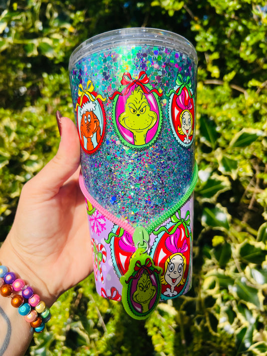 16oz man who stole crimbo zipper tumbler