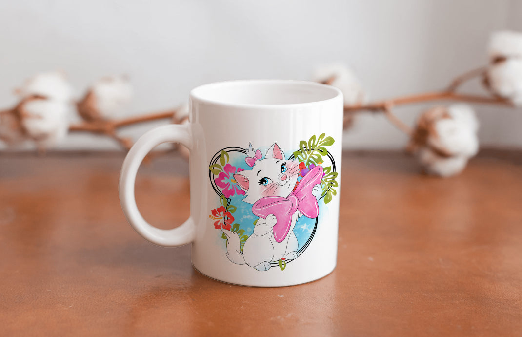 11oz ceramic kitty bow mug