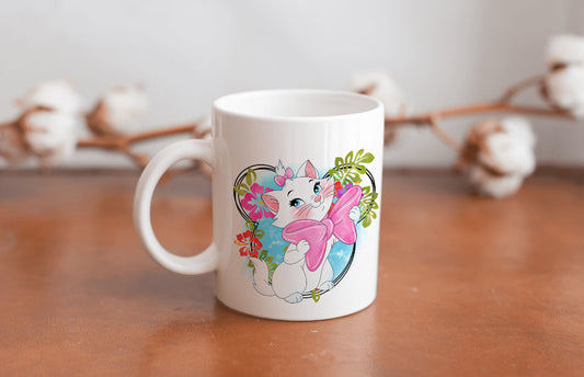 11oz ceramic kitty bow mug