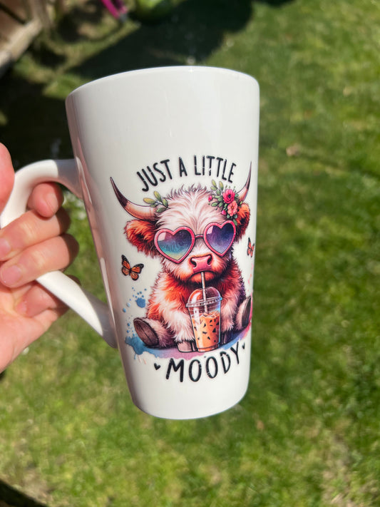 Just a little moody extra large lattee mug