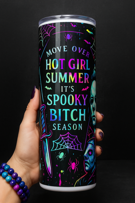 20oz spooky bitch season tumbler
