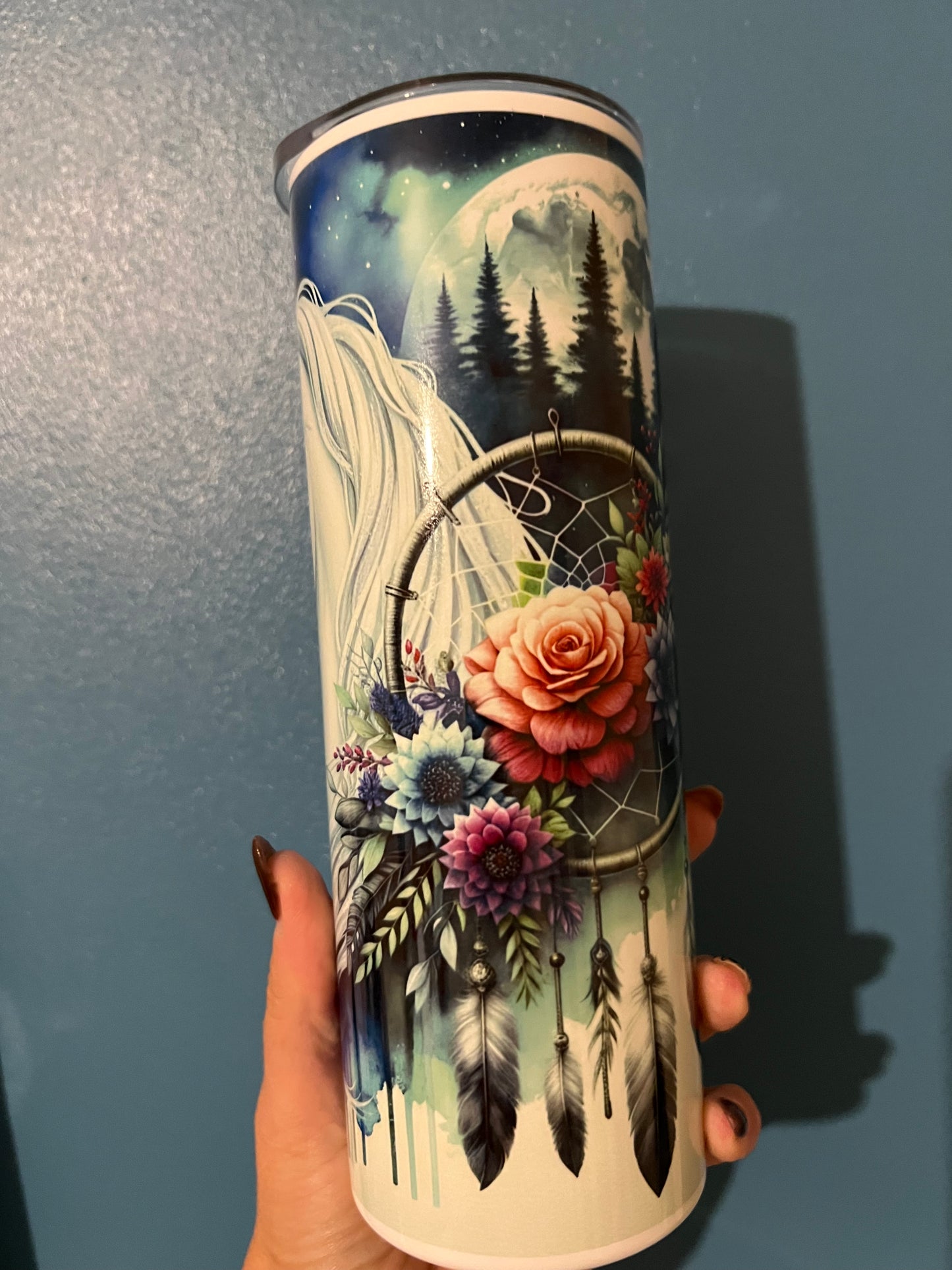 Unicorn dream catcher 20oz stainless steel tumbler