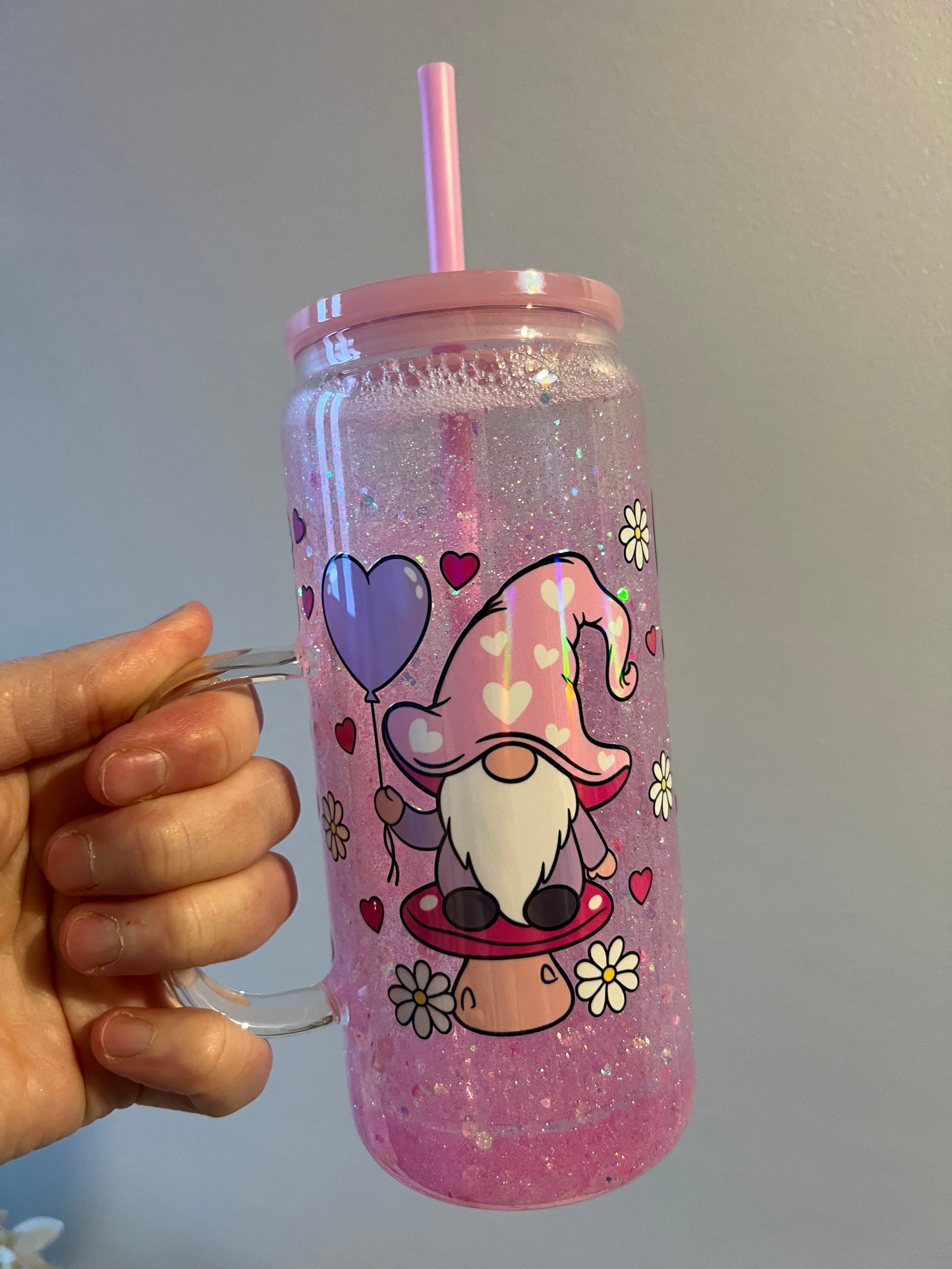 Gonk love glass tumbler